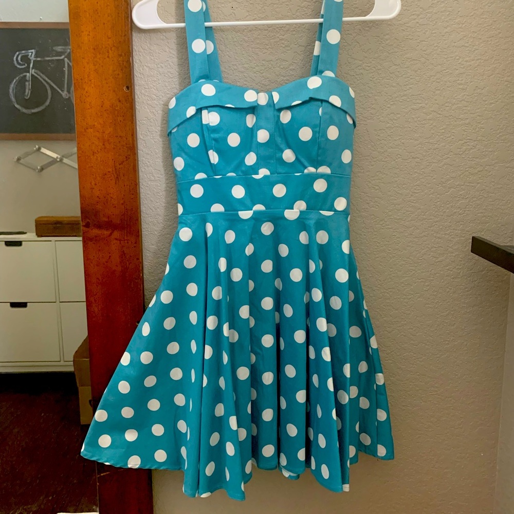 Retro polka dot dress